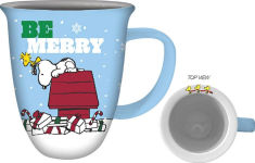 Alternative view 1 of Peanuts Be Merry 16oz. Boxed Wide Rim Ceramic Mug