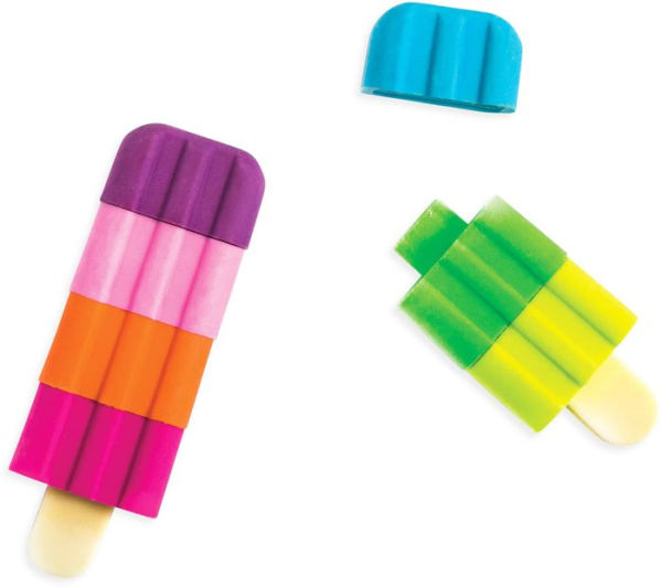 Icy Pops Scented Puzzle Erasers - Set of 4