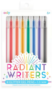 Title: Radiant Writers Glitter Gel Pens - Set of 8