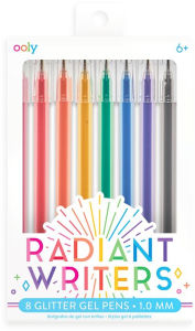 Radiant Writers Glitter Gel Pens - Set of 8