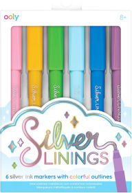 Title: Silver Linings Outline Markers - Set of 6