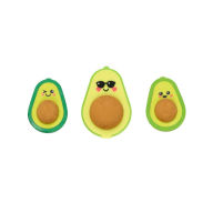 Title: Avocado Love Eraser and Sharpener - set of 3
