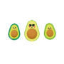 Avocado Love Eraser and Sharpener - set of 3