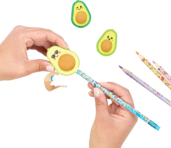 Avocado Love Eraser and Sharpener - set of 3