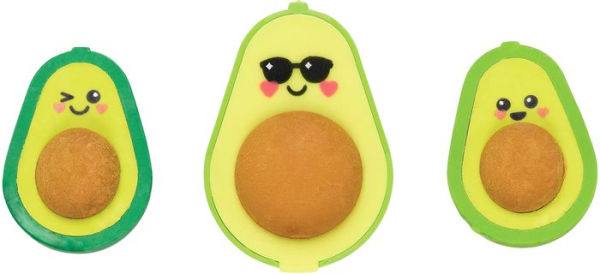 Avocado Love Eraser and Sharpener - set of 3