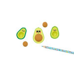 Alternative view 6 of Avocado Love Eraser and Sharpener - set of 3