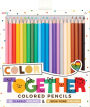 Color Together Colored Pencils - Set of 24 (18 Classic & 6 Skin Tone Colors)