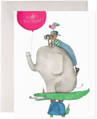 Title: Animal Stack Birthday Greeting Card