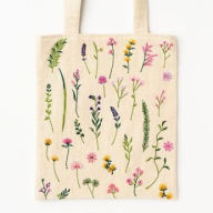 Wildflower Embroidered Tote