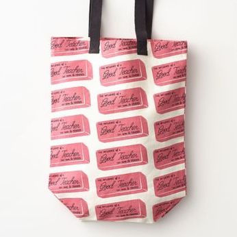 Clear Tote Bag With Inner Pouch Letter Graphic Neon Pink