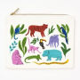 Jungle Animals Canvas Pencil Pouch