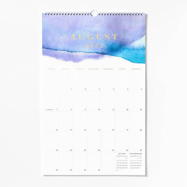 20222023 Tall Watercolor Wall Calendar by Paper Source Barnes & Noble®