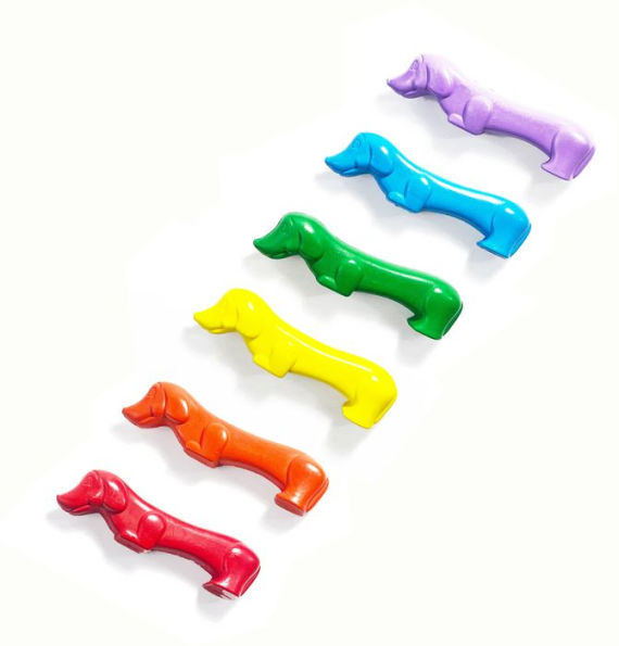 Pawsome Pups Dog Crayons - Set of 6