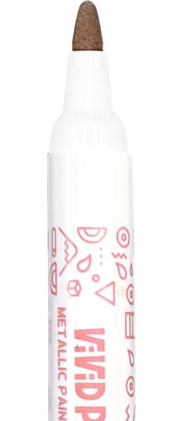 Vivid Pop! Water-Based Paint Markers: Metallic (Set of 8)