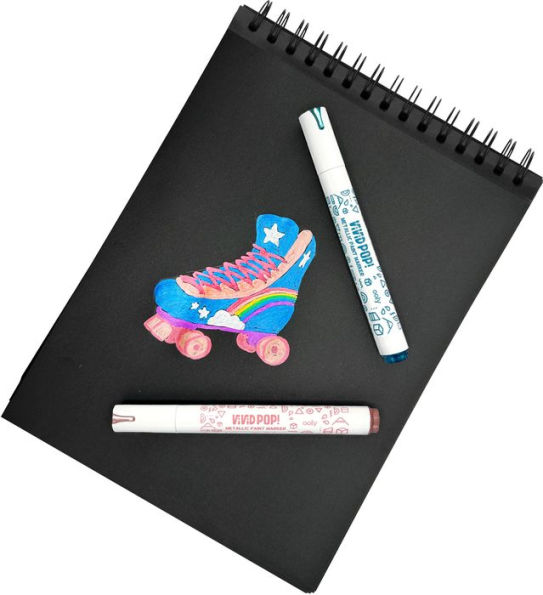 Vivid Pop! Water-Based Paint Markers: Metallic (Set of 8)