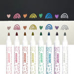 Alternative view 7 of Vivid Pop! Water-Based Paint Markers: Metallic (Set of 8)