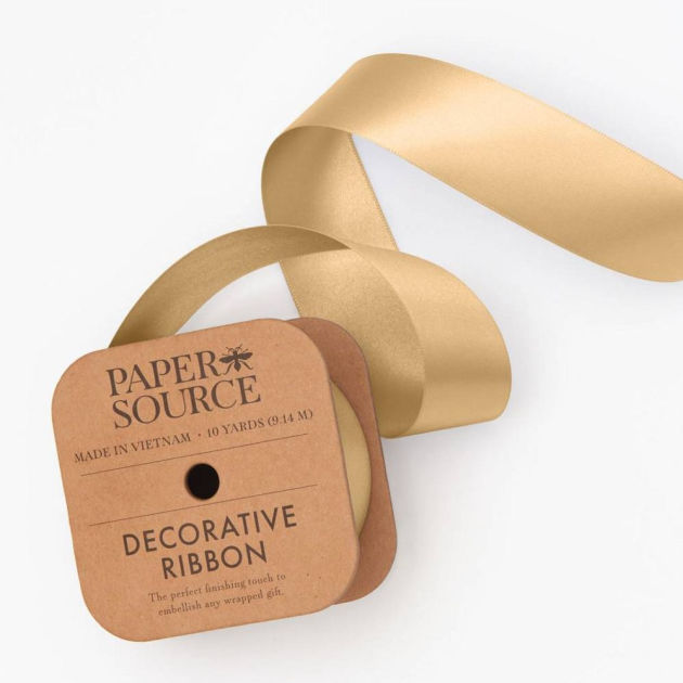 Gold Satin Wide Ribbon by Xiamen La Ribbons & Crafts Co., LTD Barnes