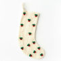 White Mistletoe Stocking