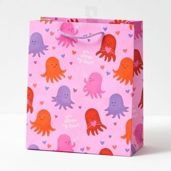 Medium Octopi My Heart Gift Bag