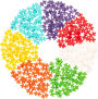 Alternative view 3 of Plus Plus Tube -240 piece Rainbow Mix