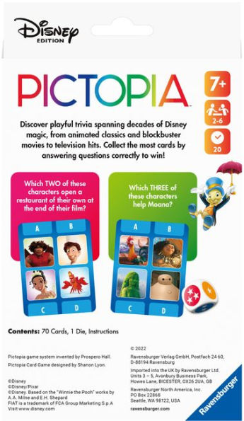 Disney Pictopia Card Game