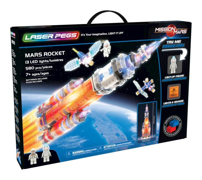 Laser Pegs Mars Rocket by Laser Pegs 