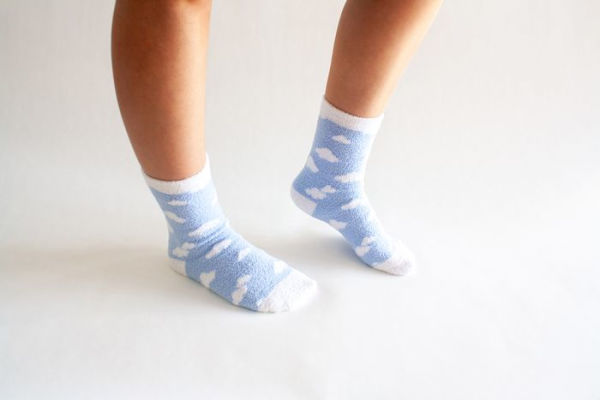 Cloud Fuzzy Crew Socks