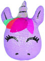 Mini Unicorn Reversible Sequin Pillow
