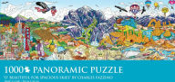1000 Pc Panoramic Puzzle O' Beautiful for Spacious Skies Charles Fazzino
