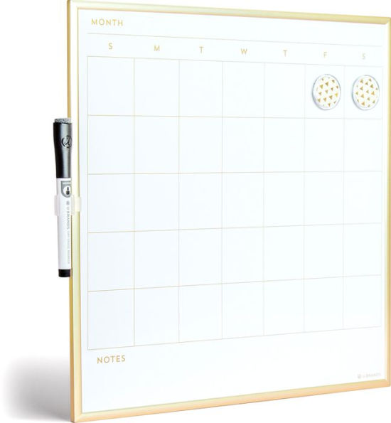 U Brands Dry Erase Monthly Calendar