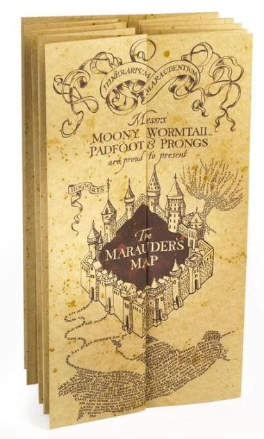 Harry Potter The Marauder's Map Hogwarts School of Witchcraft & Wizardry **NEW** 