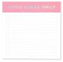 Square Note Pad Good Vibes Only