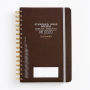 2020 DesignWorks Inc. Standard Issue Twin Wire 17-Month Medium Planner Black