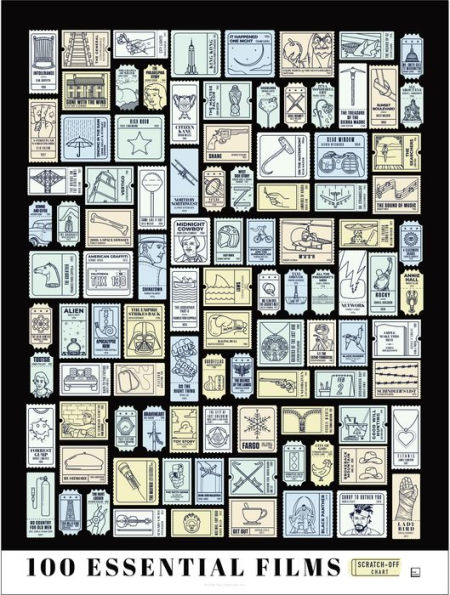 100 Essential Films Scratch-Off Chart