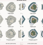 Alternative view 3 of Major League Ballparks Scratch-off Chart
