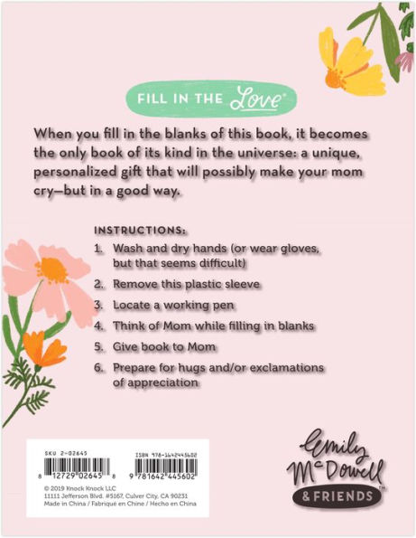 Love About Mom Fill in the Love® Book