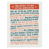 Title: Wishes for You Anniversary Card