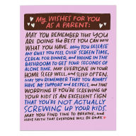 Title: Wishes For You As A Parent Greeting Card