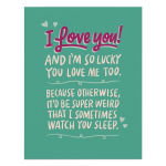 Alternative view 2 of Watch You Sleep Love Card