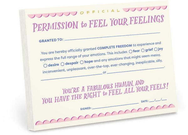 Permission to Feel Your Feelings Notepad