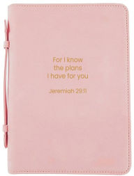 Title: Bible Cover-For I know the plans - Pink-XL