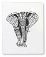 Chief Elephant Large Vegan Leather Sketchbook 8.5x11 Blank Pages
