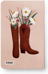 Alternative view 2 of Boots & Flowers classic layflat notebook
