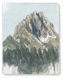 Drawing Mountains Large Vegan Leather Sketchbook 8.5x11 Blank Pages