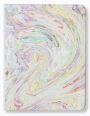 Ice Cream Swirl Medium Vegan Leather Sketchbook 7x9 Blank Pages