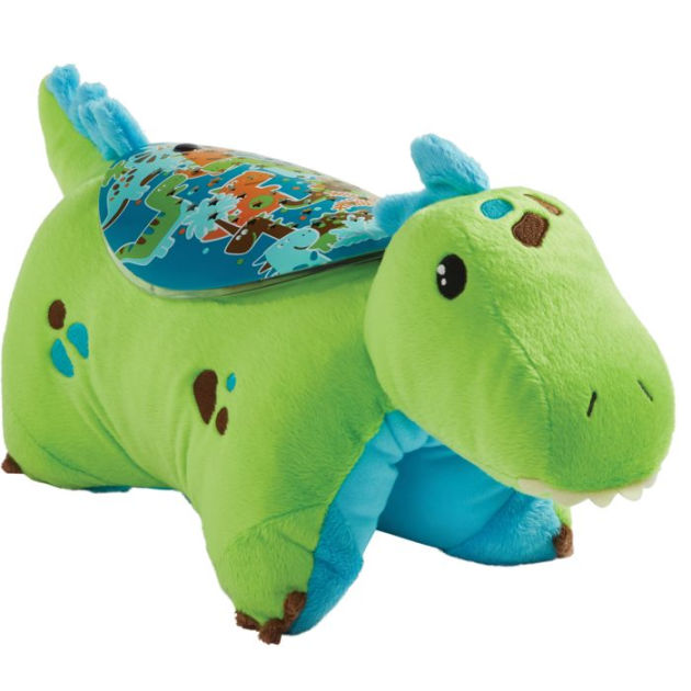 pillow pets green dinosaur sleeptime lite