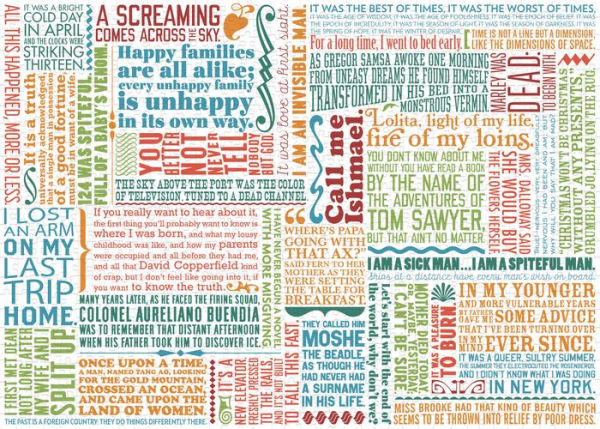 1000 piece First Lines of Literature Puzzle
