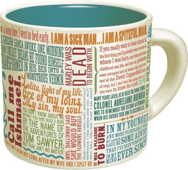 First Lines of Literarature mug