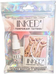 Title: INKED by Dani Temporary Tattoo Kit with Spray Bottle & Sponge