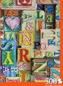 500 Piece Puzzle Letters Collage